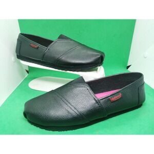 Laforst Womens Leather Slip Resistant Flats Black Size 10